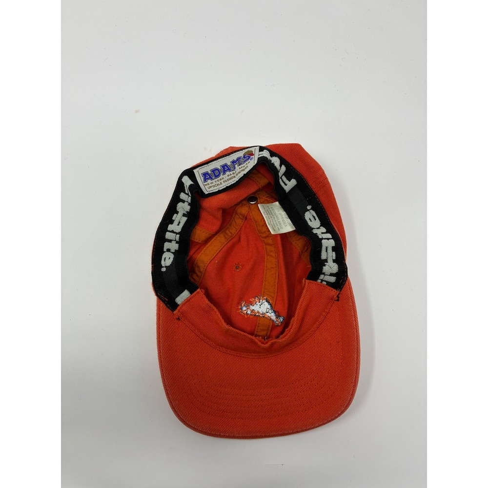 Vintage Martha's Vineyard Map Embroidered Hat Adams Orange Cotton Cap M/L - Picture 3 of 7
